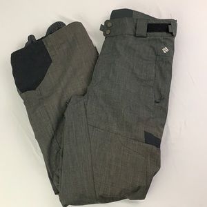 Columbia Snow Pants Gray Omni Tech Small